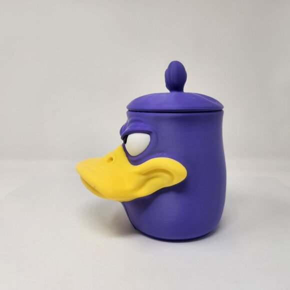 Angry Duck Jar Candy Dish Keepsake Container 3d Printed 6.5" (m) - Picture 4 of 7